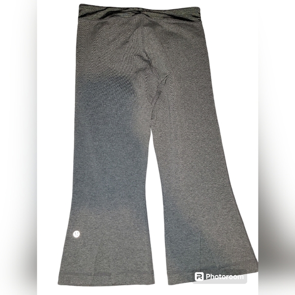 Lululemon Women's gray crop split leggings - Picture 1 of 4